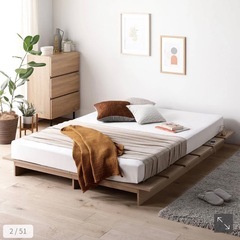 【美品・使用1年未満】コンセント付き シングルベッドフレームの画像