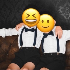 【新品同様】子供用　蝶ネクタイとサスペンダーの画像