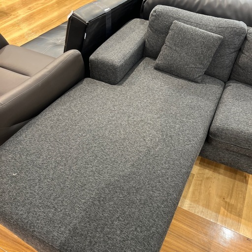 【トレファク神戸南店】カウチソファー　グレーです‼︎【取りに来られる方限定】 