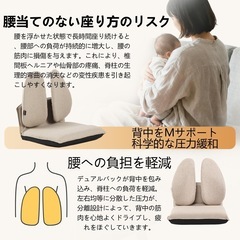 腰が痛くならない座椅子　人間工学 腰痛改善 5段階180°折りたたみ可能の画像