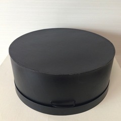 新品 帽子箱 貼箱 サークルボックス ブラック 直径 41.5cm シェーカーボックスの画像