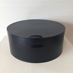 新品 帽子箱 貼箱 サークルボックス ブラック 直径 41.5cm シェーカーボックスの画像
