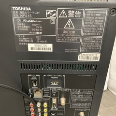 東芝 REGZA液晶カラーテレビ　26型　26RE1Sの画像