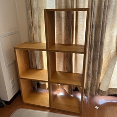【無印良品】美品✨スタッキングシェルフ 2列3段 オーク材｜美品｜4/5限定 引き取りの画像