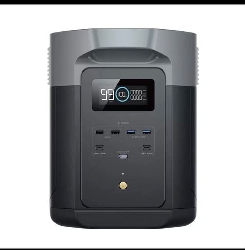 令和8年3月購入　エコフロー　デルタ2 マックス　ポータブル電源 大容量　ポタ電　Eco Flow 2048Wh