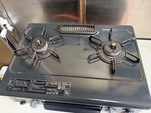 パロマ ガステーブルコンロPaloma IC-S37K-L 左強火 LPガス用 プロパン ガステーブル 2021年6月製 中古美品 ①