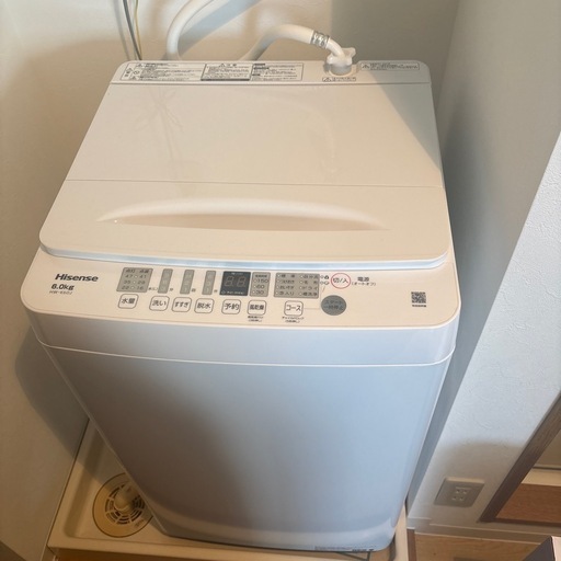 未使用　ハイセンス　洗濯機　hw-k60j