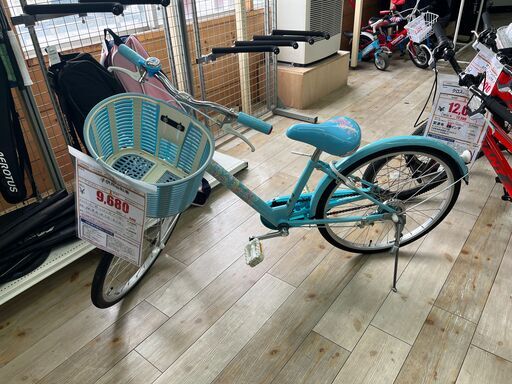 子供用自転車　ブリヂストン　22インチ　BOH68671　スカイブルー　