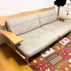 【引取限定&今週引き取れる方2000円引きします！】ニトリ 3人掛けソファ アカツキの画像