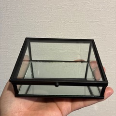 小物入れ　ガラス　ミラーの画像