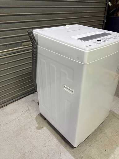 北海道旭川市直接取引歓迎 TOSHIBA 東芝 全自動洗濯機 4.5kg AW-45M9 2022年 パワフル洗浄 ステンレス槽 風乾燥 簡易清掃済 通電動作確認済