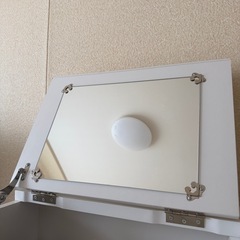 早い方を優先❗️ドレッサー デスク 兼用 コンセント付き ミラー テーブル 鏡台 収納 ドレッサーデスク 　白 おしゃれ 北欧  椅子付き アンティーク 韓国 の画像