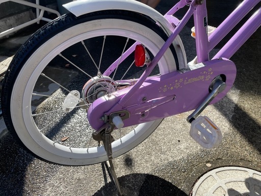 18インチ子供用自転車　パープル　ほぼ未使用 