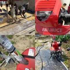 イセキ 管理機 VAC2450BD 最大1.6馬力 耕耘幅480㎜ ガソリン ミニ管理機 移動尾輪付 耕運 小型 家庭菜園 の画像