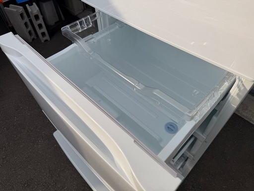 TOSHIBA 東芝 ベジータ 5ドア ノンフロン冷凍冷蔵庫 411L GR-U41GK (WT)  2022年製  製氷OK！ スリムタイプ VEGETA 稼働確認済 ③