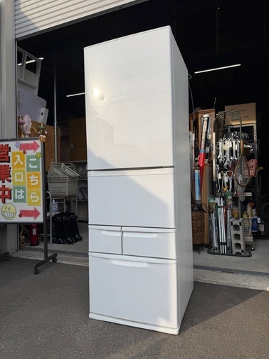 TOSHIBA 東芝 ベジータ 5ドア ノンフロン冷凍冷蔵庫 411L GR-U41GK (WT)  2022年製  製氷OK！ スリムタイプ VEGETA 稼働確認済 ③
