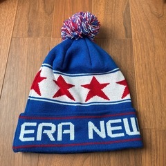 ✨美品✨NEWERA ニューエラニット帽　ブル　ーの画像