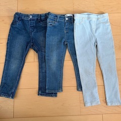95cm ZARA他　デニム3点の画像