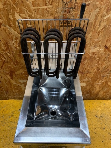 a(7898) マルゼン 1槽電気フライヤー MEF-13FE 2019年 3相200V 油缶 フライヤー欠品 W350D600H900 直接引き取りも歓迎 大阪