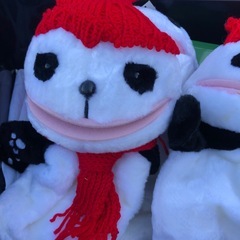 手袋パンダ（手で口を動かせます）の画像