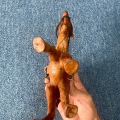 【希少・ヴィンテージ】ラクダの置物 本革製 ハンドメイド インテリアの画像