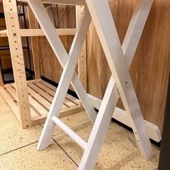 《リユースマン倉敷》折りたたみテーブル タイル ホワイト 机の画像