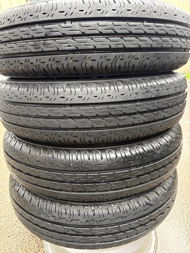 バリ山】2020-21年製 ブリヂストン エコピア R680 145/80R12 80/78N 4 