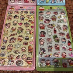 3D立体 クレヨンしんちゃん  シール4種類セットの画像