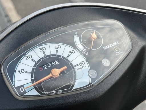 スズキ　アドレスV50G CA42A シルバー系　原付　50cc 4スト　大阪発