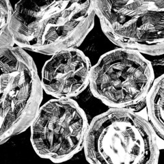 【未使用】保谷硝子 保谷クリスタル ガラス器　大5個 小5個の画像