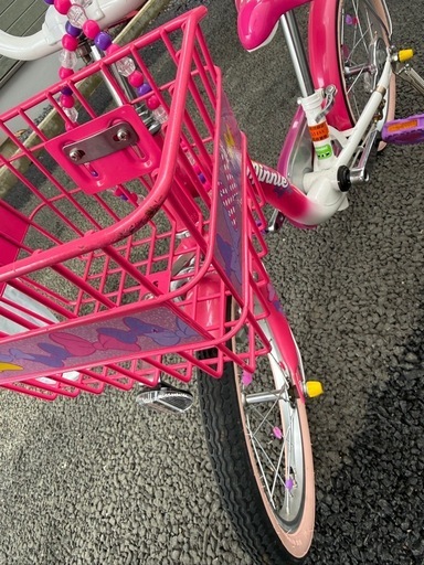 アイデス 子供用自転車 ミニーマウス ポッピンリボン 18インチ ピンク 