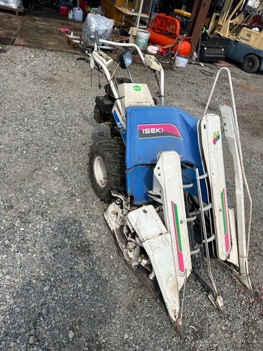 バインダー 動力刈取機 イセキ稲刈り 2条刈り 長野 イセキ