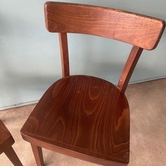 木製ダイニングチェア　フランスベッド　２脚セットの画像