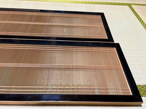 木製欄間 組子細工 【ガラス入り】6畳
