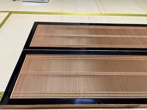木製欄間 組子細工 【ガラス入り】6畳