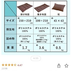 (お取引中)掛け布団敷布団枕のセット×2の画像