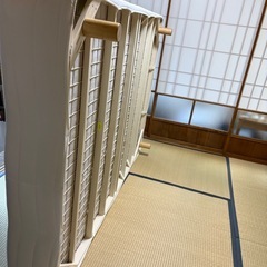 ダブルベッド　　マットレス付き　マットレスカバー付きの画像