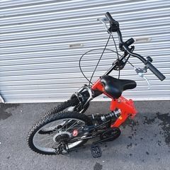 【神奈川県厚木市直接引取】20インチ 赤色　折りたたみ自転車6段変速の画像