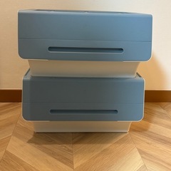 無料　収納ボックス  2個セットの画像