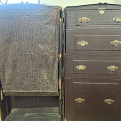 1930年代アメリカアンティーク船旅用サンフランシスコ⭐︎大型スチーマートランクヴィンテージ〈引取り〉の画像