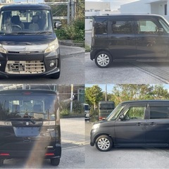 ⭐︎車検2年付⭐︎スズキ スペーシアカスタム 黒の画像