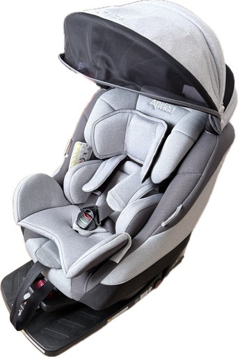 【Aprica/アップリカ】クルリラ AC グレー  ISOFIX 回転式　チャイルドシート