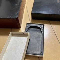文箱２つと硯の画像