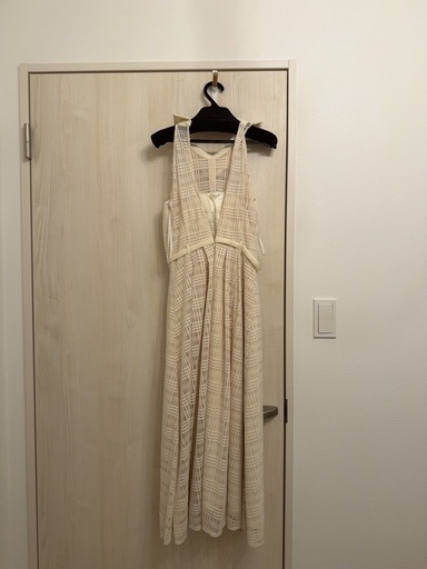 【新品未着用】ROBE de FLEURS スロンキャバドレスアイボリー