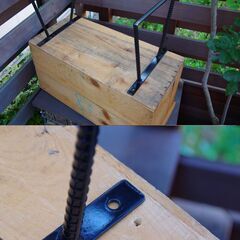 【限定1点のみ】リンゴ箱スタンド用 オリジナルアイアンフレーム(脚)の画像