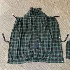 抱っこ紐カバー　チェック柄　フード付き　人気の画像