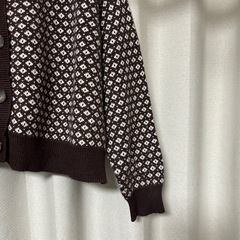 ブラウン 茶色 セーター トップス 羽織の画像