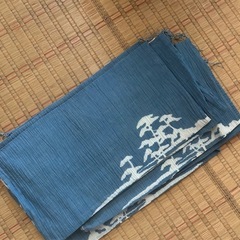 【大判座布団 2枚セット】黄色のチェック｜来客用・保管品の画像