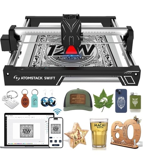 【新品未使用】レーザー彫刻機 ATOMSTACK SWIFT 12W  ③