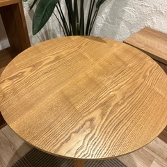 木製ラウンドテーブル 60cmの画像